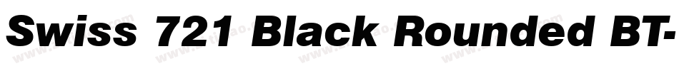 Swiss 721 Black Rounded BT字体转换